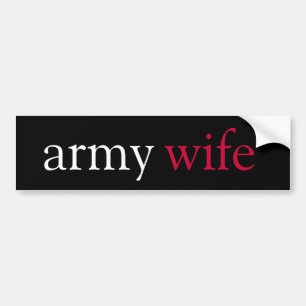 army wife bumper sticker