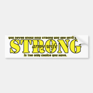 army wife bumper sticker