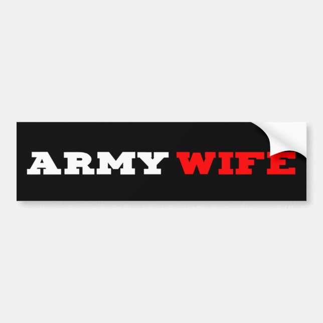 Army Wife Bumper Sticker (Front)