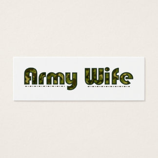 Army wife camouflage bookmark