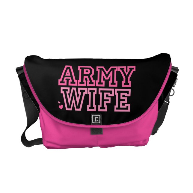 Army Wife {pink} Commuter Bag (Front)