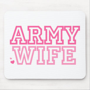 Army Wife (pink) Mouse Pad