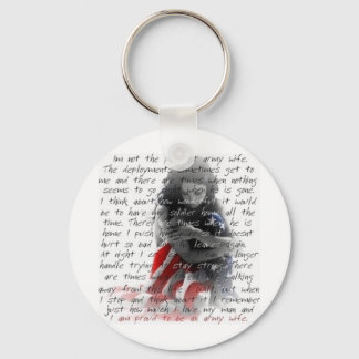 Army wife poem key ring