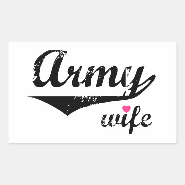Army Wife Rectangular Sticker (Front)