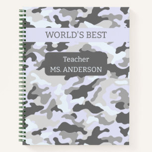 Army Winter/Snow Camouflage Notebook