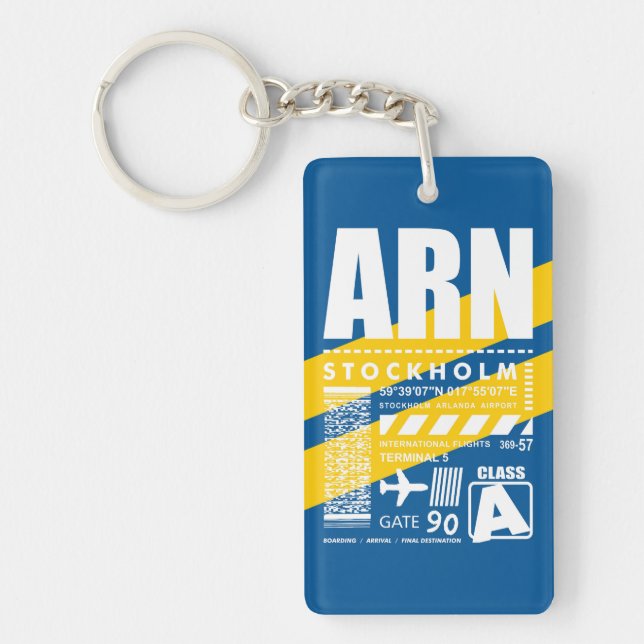 ARN Stockholm Airport Key Ring (Front)