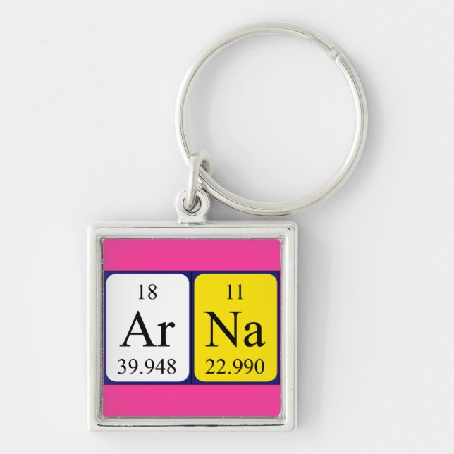 Arna periodic table name keyring (Front)