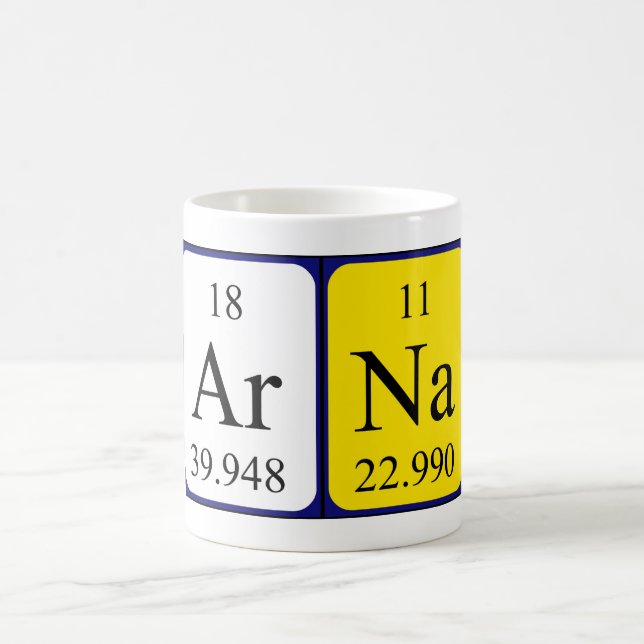 Arna periodic table name mug (Center)