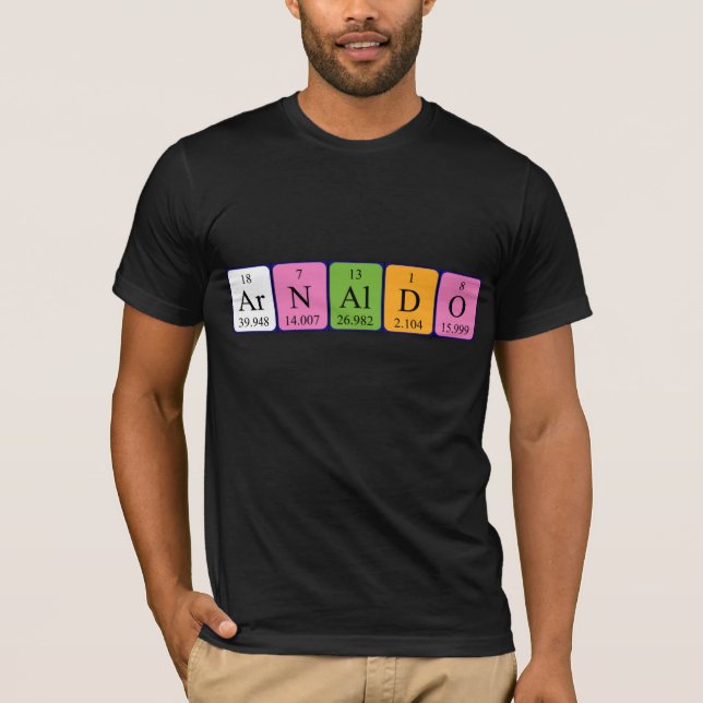 Arnaldo periodic table name shirt (Front)