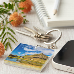 Arnarstapi Amtmansshus And Mount Stapafell, Icelan Key Ring