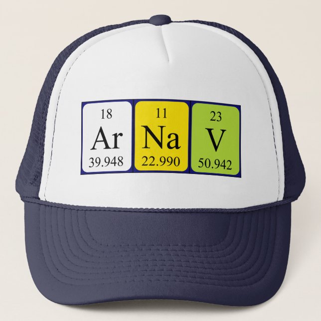 Arnav periodic table name hat (Front)