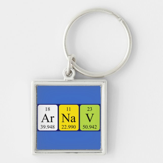 Arnav periodic table name keyring (Front)
