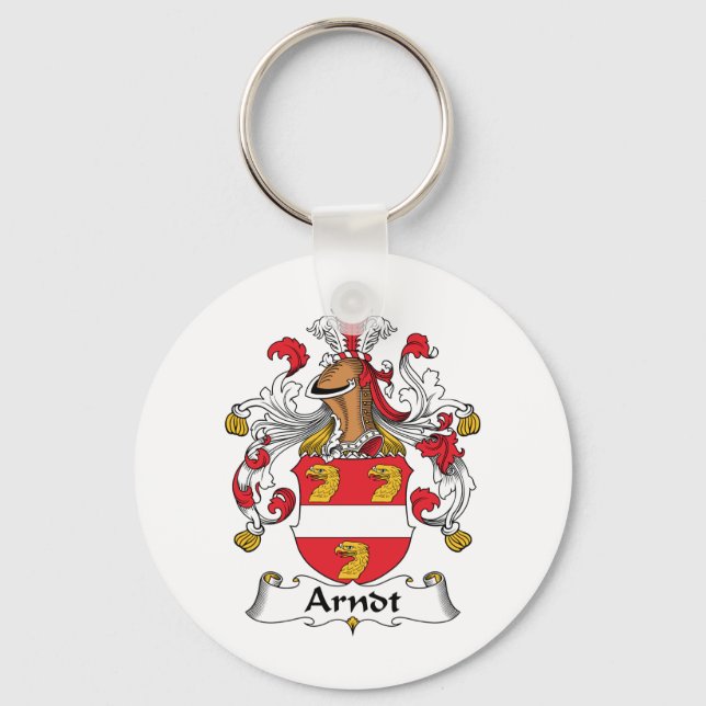 Arndt Family Crest Key Ring (Front)