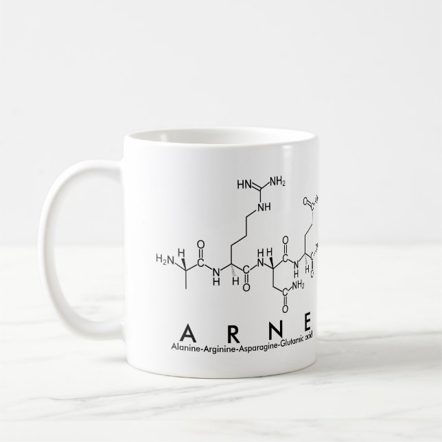 Arne peptide name mug (Left)