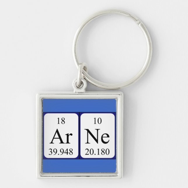 Arne periodic table name keyring (Front)