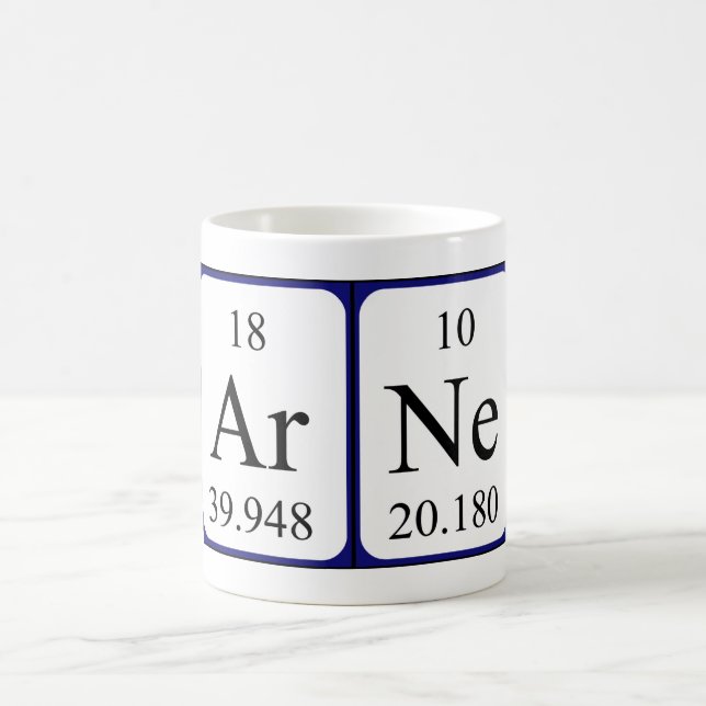 Arne periodic table name mug (Center)