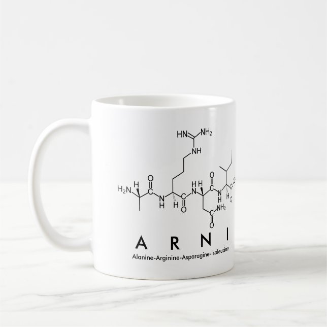 Arni peptide name mug (Left)
