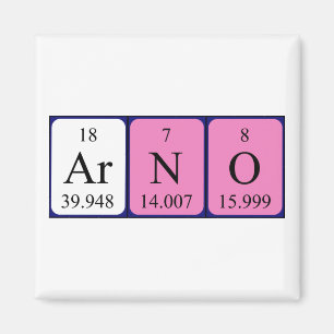 Arno periodic table name magnet
