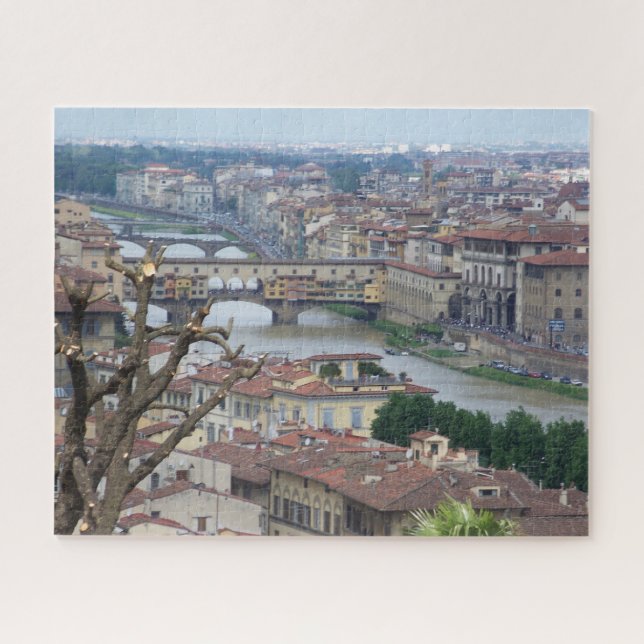 Arno River and Ponte Vecchio Jigsaw Puzzle (Horizontal)