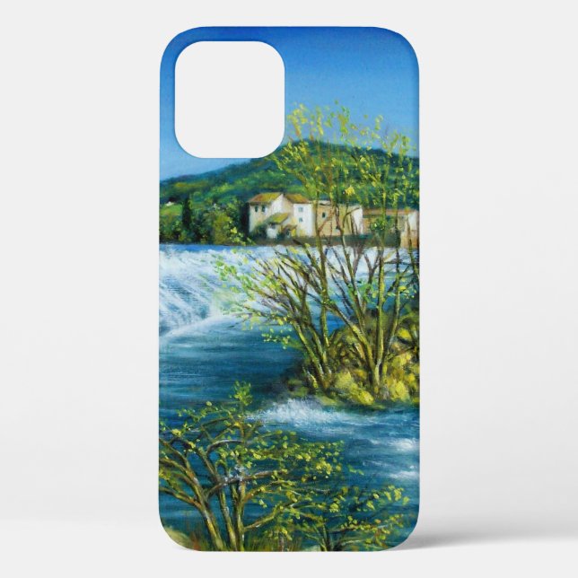 ARNO RIVER AT ROVEZZANO Florence Tuscany Landscape Case-Mate iPhone Case (Back)