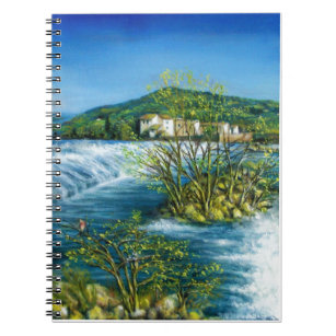 ARNO RIVER AT ROVEZZANO Florence Tuscany Landscape Notebook