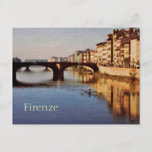 Arno River, Florence, Italy Postcard