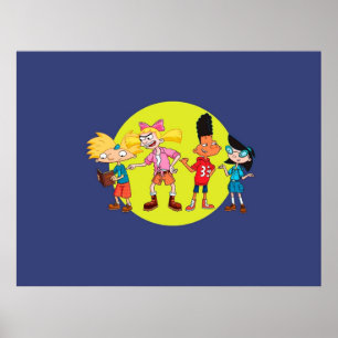 Arnold and friends  Hey Poster