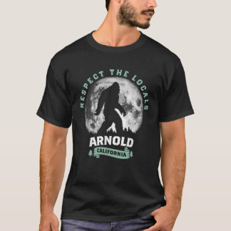 Arnold California Bigfoot Night Walk Retro T-Shirt