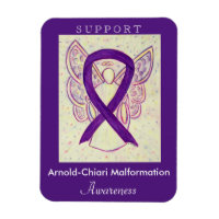 Arnold-Chiari Malformation Awareness Ribbon Magnet