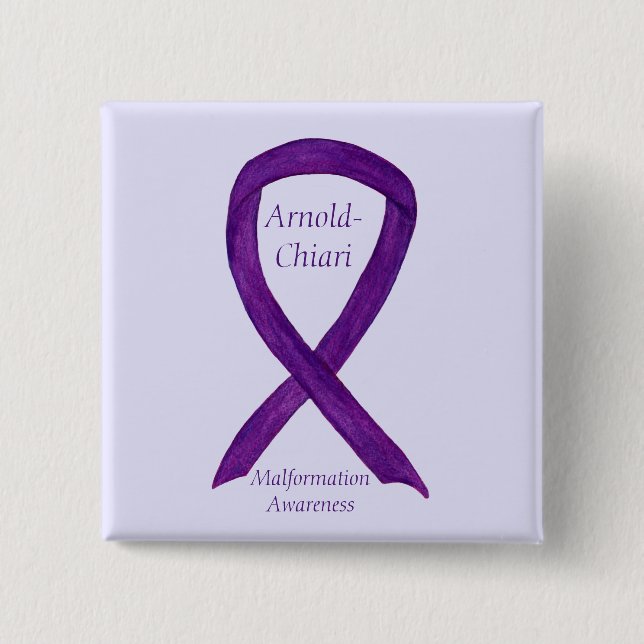 Arnold-Chiari Malformation Awareness Ribbon Pin (Front)
