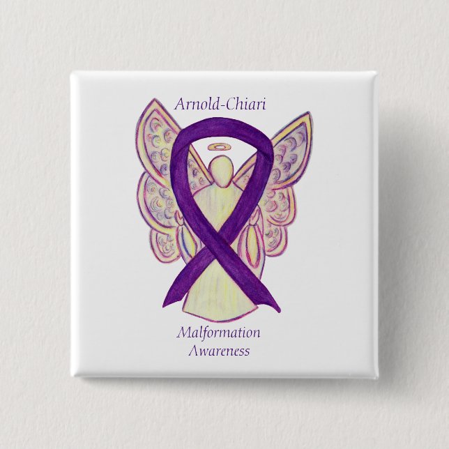 Arnold-Chiari Malformation Awareness Ribbon Pin (Front)