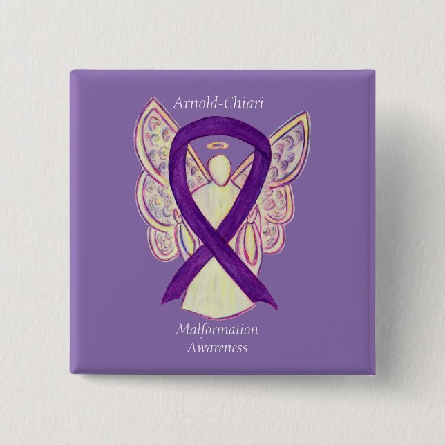 Arnold-Chiari Malformation Awareness Ribbon Pin (Front)