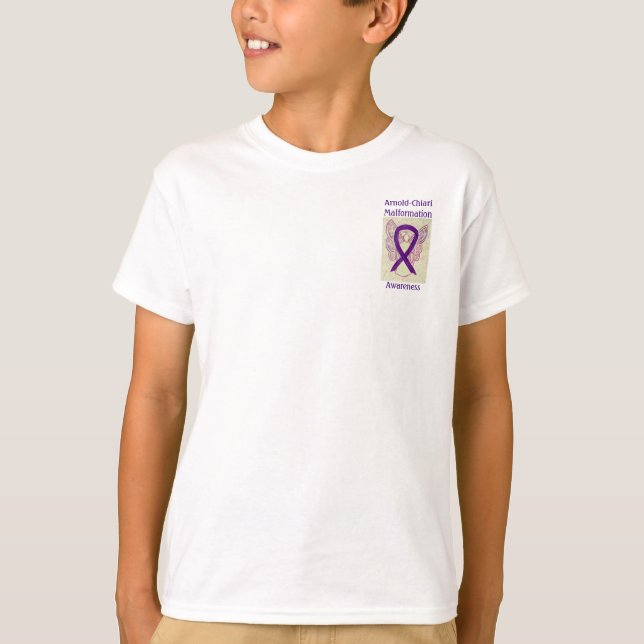 Arnold-Chiari Malformation Awareness Ribbon Tee (Front)