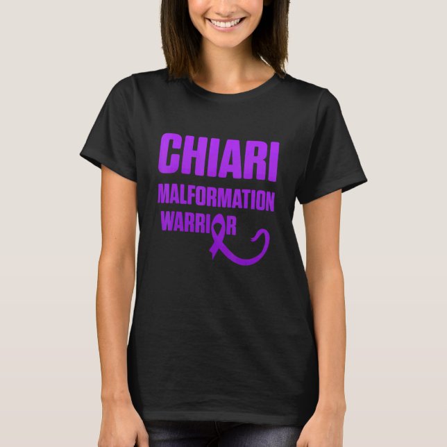 Arnold Chiari Malformation Warrior Fight Awareness T-Shirt (Front)