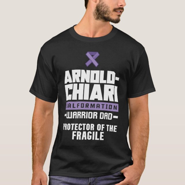 Arnold Chiari Malformation Warrior Protector Aware T-Shirt (Front)