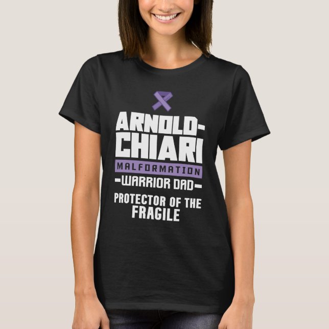 Arnold Chiari Malformation Warrior Protector Aware T-Shirt (Front)