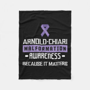 Arnold Chiari Malformation Warrior S Awareness Fleece Blanket
