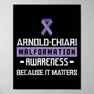 Arnold Chiari Malformation Warrior S Awareness  Poster