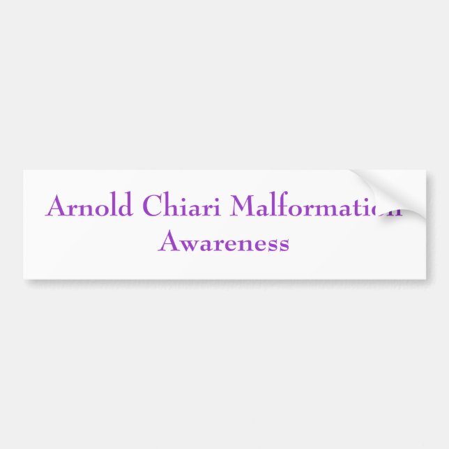 Arnold Chiari MalformationAwareness Bumper Sticker (Front)