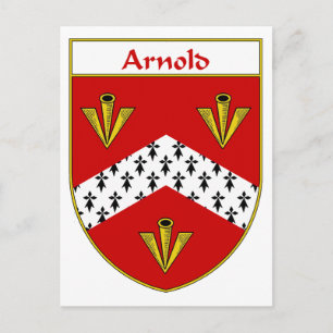 Arnold Coat of Arms/Family Crest Postcard