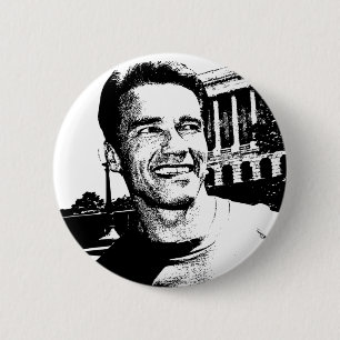 ARNOLD SCHWARZENEGGER PIN BACK BADGE