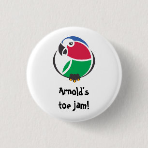 Arnold's toe jam! K'Barthan invective in colour 3 Cm Round Badge