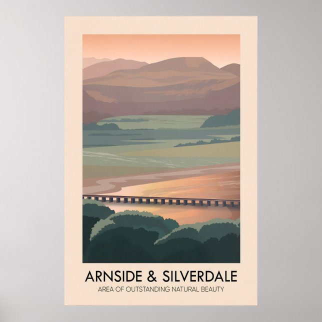 Arnside And Silverdale AONB Travel Poster (Front)