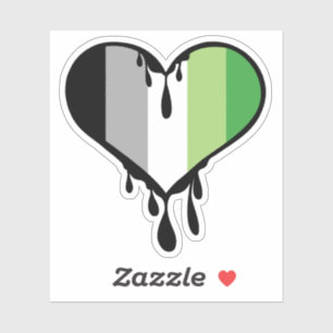 Aro Pride Dripping Heart