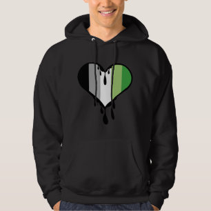 Aro Pride Dripping Heart Hoodie