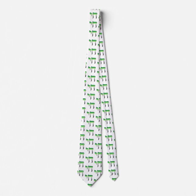 Aro Pride Flag Chai Tie (Front)