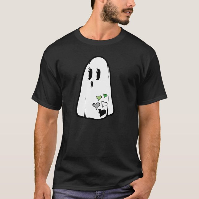 Aro Pride Ghost T-Shirt (Front)