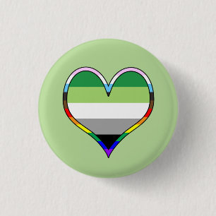 Aro Pride Heart Button