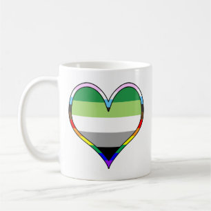 Aro Pride Heart Coffee Mug
