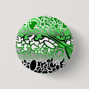 Aro Pride Squiggles 3 Cm Round Badge